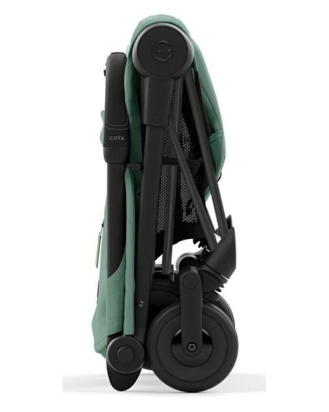 Прогулочная коляска Cybex Coya Leaf Green с дождевиком/Matt Black