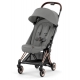 Прогулочная коляска Cybex Coya Mirage Grey с дождевиком и бампером/Rosegold