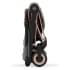 Прогулочная коляска Cybex Coya Mirage Grey с дождевиком и бампером/Rosegold