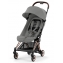Прогулочная коляска Cybex Coya Mirage Grey с дождевиком и бампером/Rosegold