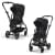 Прогулочная коляска Cybex Eezy S Twist+2 цвет Magic Black шасси Black