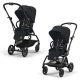 Прогулочная коляска Cybex Eezy S Twist+2 цвет Magic Black шасси Black с дождевиком и бампером