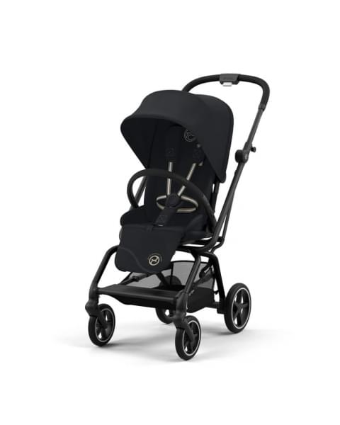 Прогулочная коляска Cybex Eezy S Twist+2 цвет Magic Black шасси Black