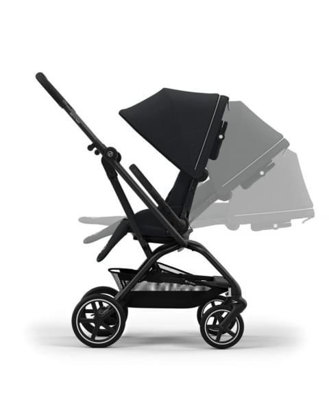 Прогулочная коляска Cybex Eezy S Twist+2 цвет Magic Black шасси Black