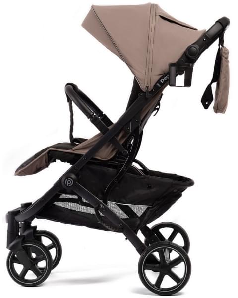 Прогулочная коляска Peppy Polo 2.0 sandstone черная рама, сумка