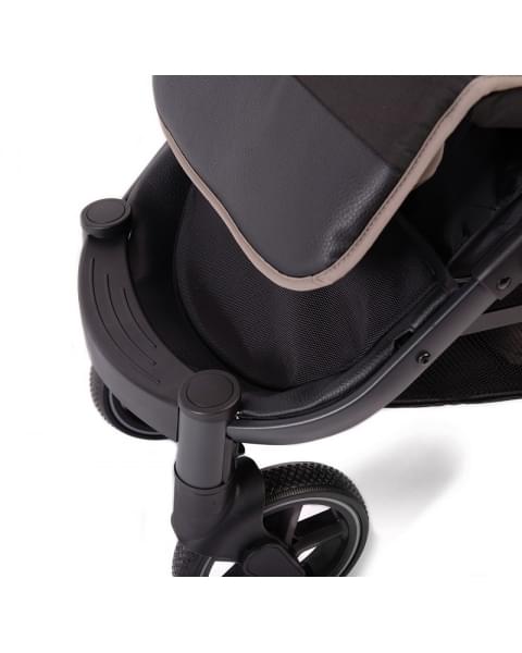 Прогулочная коляска Peppy Polo 2.0 sandstone черная рама, сумка