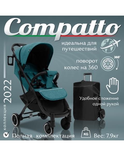 Прогулочная коляска Sweet Baby Compatto, Dark Green (Темно-зеленый)