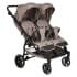 Прогулочная коляска для двойни Pituso Duocity PU 2023, Cappuccino (Коричневый)