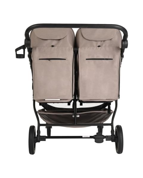 Прогулочная коляска для двойни Pituso Duocity PU 2023, Cappuccino (Коричневый)