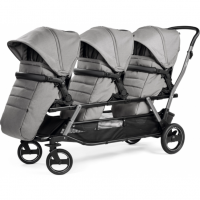 Прогулочная коляска для тройни Peg-Perego Triplette Piroet, Mercury (Серый)