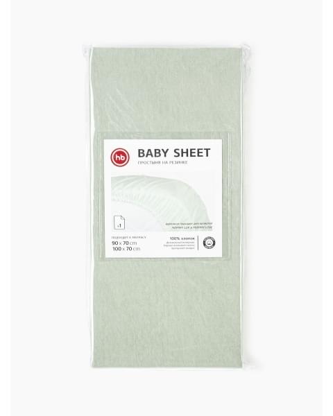 Простыня на резинке 100х70 см (90х70 см) от Happy Baby