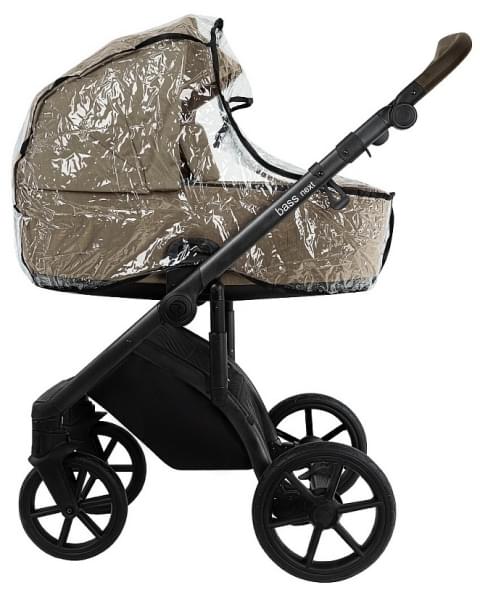 Детская коляска Roan Bass Next 2.0 3 в 1 с автокреслом Tutis Elo Lux EduSky Black BSN/42/2 Mocha Mousse/Black/руч.Cappuccino
