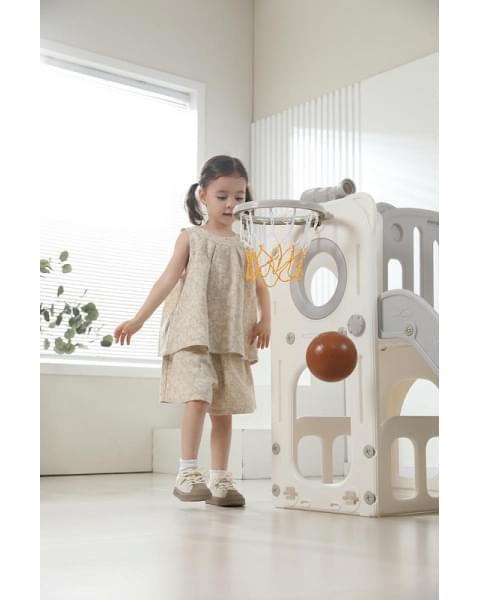 Игровой комплекс с горкой UNIX Kids Star Grey