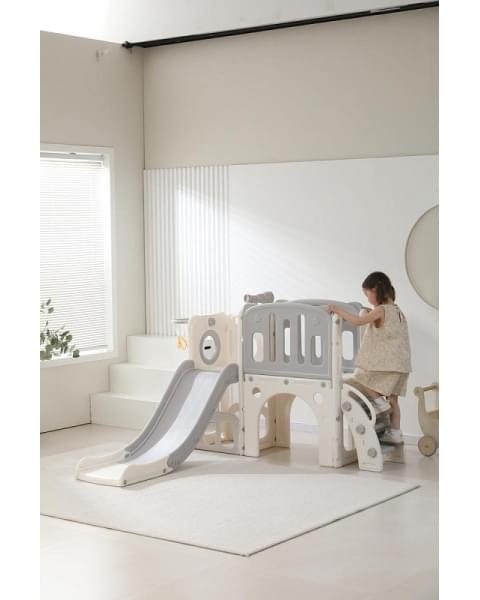 Игровой комплекс с горкой UNIX Kids Star Grey