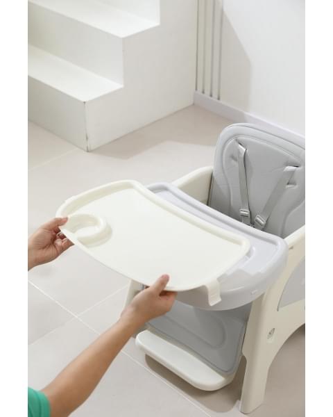Стул для кормления UNIX Kids Cloud Трансформер (3 in 1) Grey