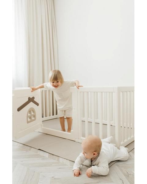 Большой детский игровой манеж UNIX Kids Classic Tree House 150 x 180 Camel