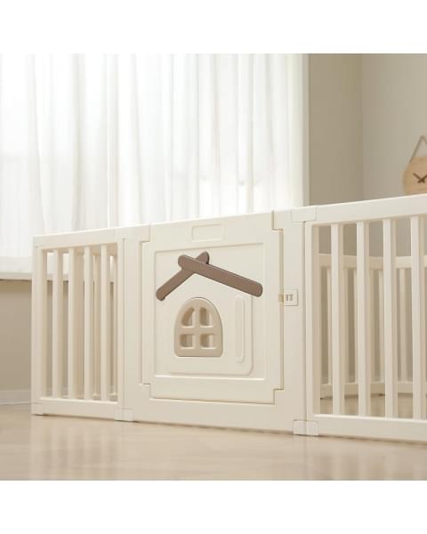 Большой детский игровой манеж UNIX Kids Classic Tree House 150 x 180 Camel