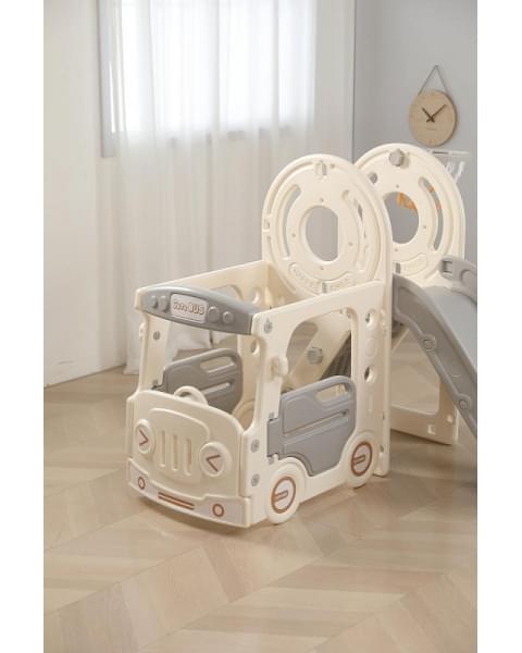 Игровой комплекс с горкой UNIX Kids Bus 171 см Grey