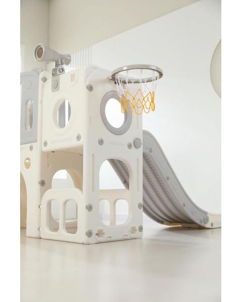 Игровой комплекс с горкой UNIX Kids Star Grey