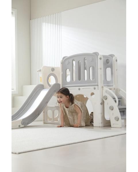 Игровой комплекс с горкой UNIX Kids Star Grey