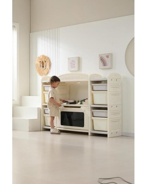 Кухня детская UNIX Kids Cook & Store 8 ящиков Grey