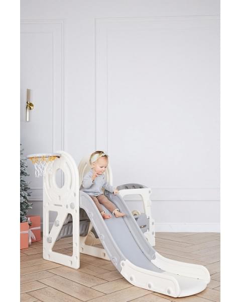 Игровой комплекс с горкой UNIX Kids Bus 171 см Grey