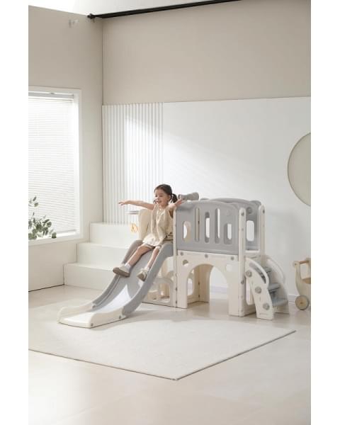 Игровой комплекс с горкой UNIX Kids Star Grey