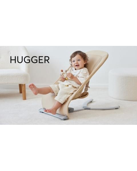 Шезлонг Happy Baby Hugger, Cool Grey (Темно-серый)