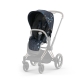Сменный чехол Seat Pack для коляски Cybex Priam IV Fashion Collection, FE Jewels of Nature (Синий с принтом)