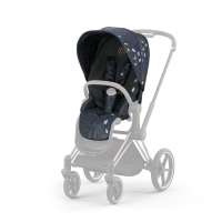 Сменный чехол Seat Pack для коляски Cybex Priam IV Fashion Collection, FE Jewels of Nature (Синий с принтом)