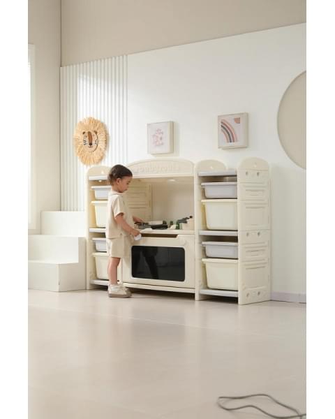 Кухня детская UNIX Kids Cook & Store 8 ящиков Grey