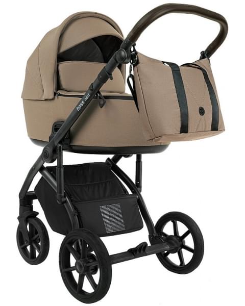 Детская коляска Roan Bass Next 2.0 3 в 1 с автокреслом Tutis Elo Lux EduSky Black BSN/42/2 Mocha Mousse/Black/руч.Cappuccino