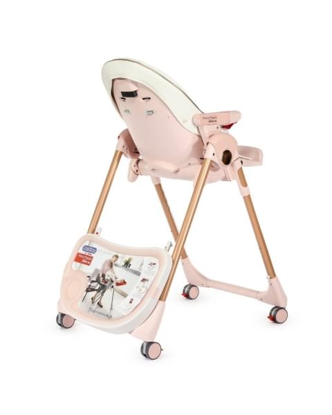 Стульчик для кормления Peg-Perego Prima Pappa Follow Me, Mon Amour (Розовое золото)