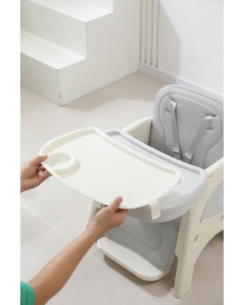 Стул для кормления UNIX Kids Cloud Трансформер (3 in 1) Grey