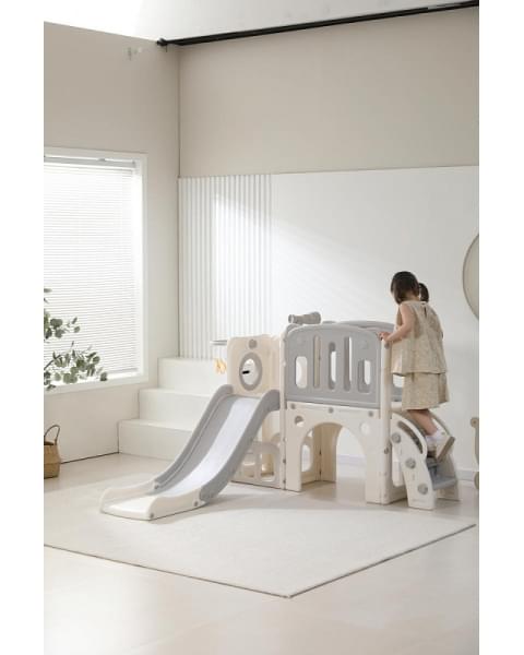 Игровой комплекс с горкой UNIX Kids Star Grey