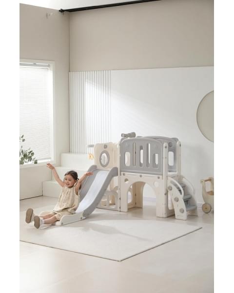 Игровой комплекс с горкой UNIX Kids Star Grey