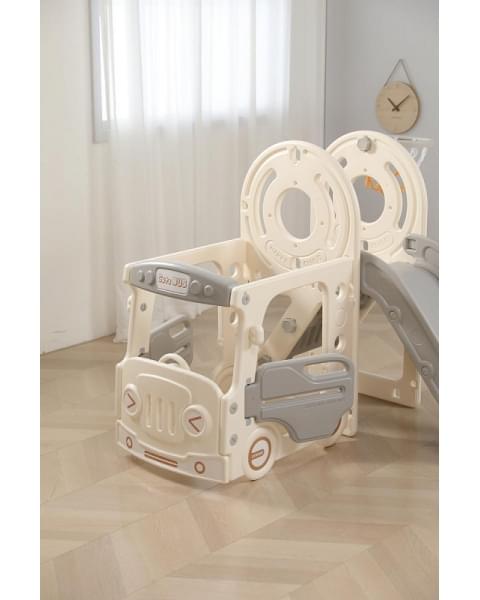 Игровой комплекс с горкой UNIX Kids Bus 171 см Grey