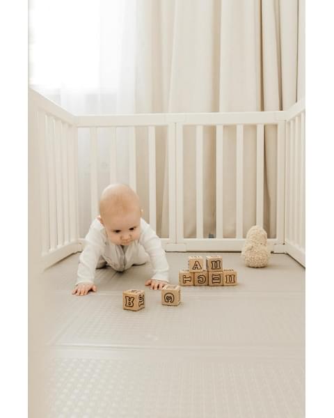 Большой детский игровой манеж UNIX Kids Classic Tree House 150 x 180 Camel