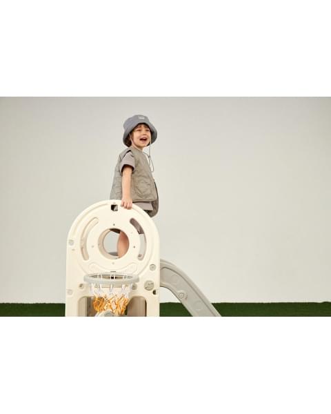 Игровой комплекс с горкой UNIX Kids Bus 171 см Grey