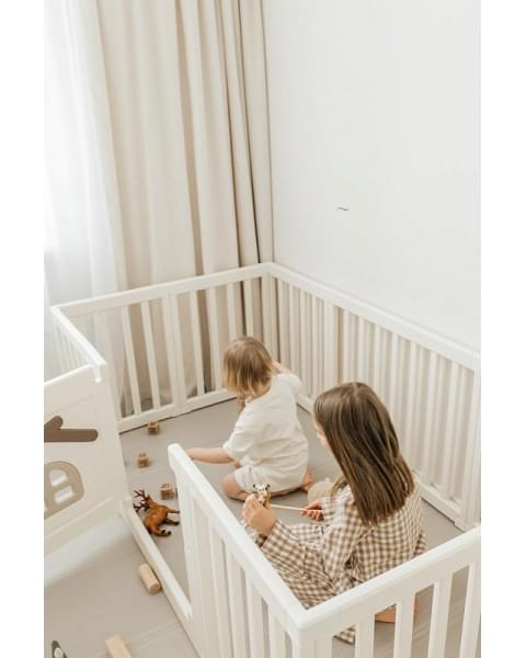 Большой детский игровой манеж UNIX Kids Classic Tree House 150 x 180 Camel