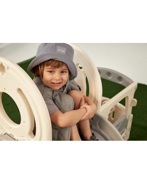 Игровой комплекс с горкой UNIX Kids Bus 171 см Grey