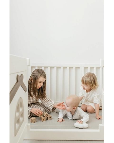 Большой детский игровой манеж UNIX Kids Classic Tree House 150 x 180 Camel