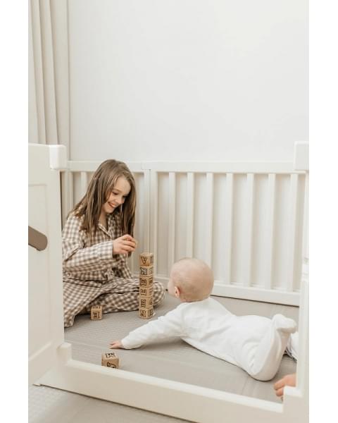 Большой детский игровой манеж UNIX Kids Classic Tree House 150 x 180 Camel