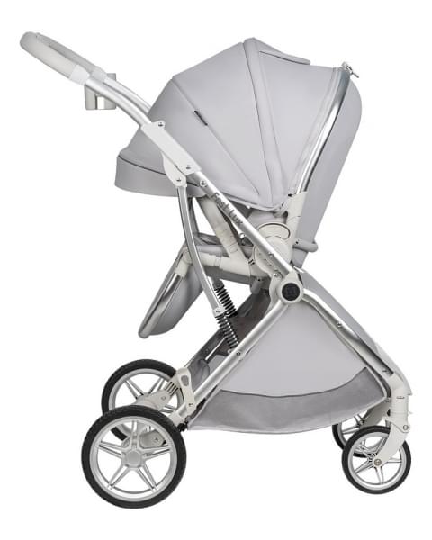 Детская прогулочная коляска Farfello Fest Lux Светло-серый/Light grey FL-14 цветная рама