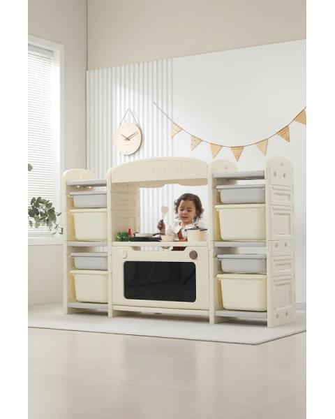 Кухня детская UNIX Kids Cook & Store 8 ящиков Grey