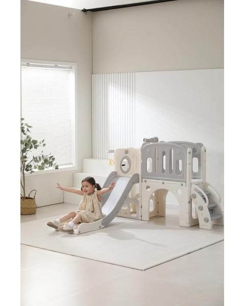 Игровой комплекс с горкой UNIX Kids Star Grey