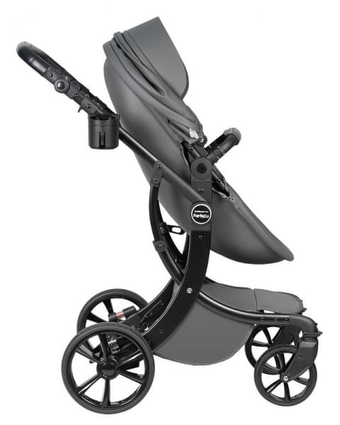 Детская коляска трансформер Farfello Aimile PRO темно-серый A5-6 экокожа