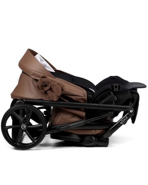 Коляска 3 в 1 Tutis Viva 6+ Teddy, Bisquit (110) с автокреслом Tutis Beno (0-13 кг)