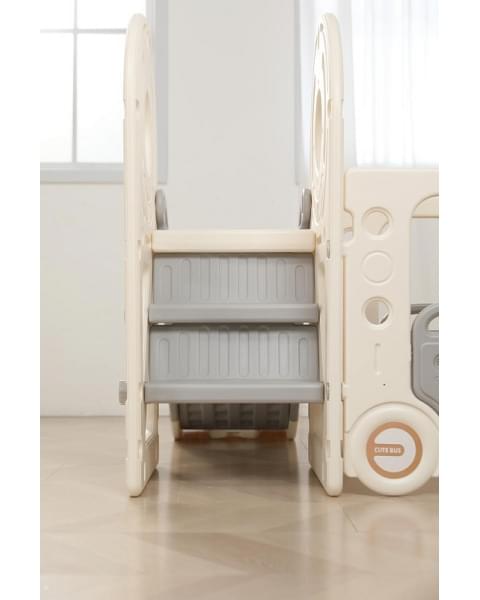 Игровой комплекс с горкой UNIX Kids Bus 171 см Grey