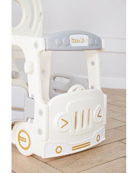 Игровой комплекс с горкой UNIX Kids Bus 171 см Grey